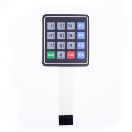 4x4 Keypad Tuş Takımı Membran Start Stop F1 F2 F3 F4