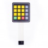 4x4 Keypad Tuş Takımı Membran Sarı Renkli ABCD Yıldız Kare