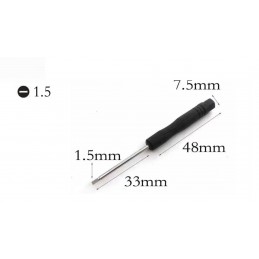 Mini Düz Klemens Tornavidası 1.5mm
