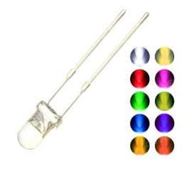 3mm Şeffaf Led Kırmızı Sarı Mavi Yeşil Farklı Renklerde