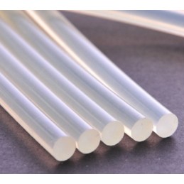 Kalın Silikon Çubuk Şeffaf Beyaz Mum Sıcak Silikon 12mmx300mm