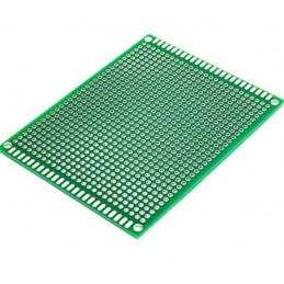 4x6cm Kaliteli Epoksi Delikli Çift Taraflı Yeşil Pertinaks
