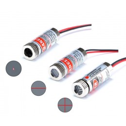 12mm Lazer Diyor Nokta Çizgi veya Çarpı Seçmeli 5Volt