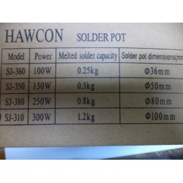 Hawcon Lehim Eritme Potası 100mm