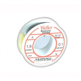 Weller 1.5mm Sn60Pb38Cu2 Lehim Teli 100Gram