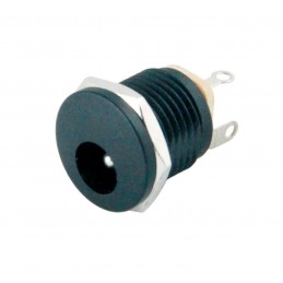Dc Şase 2.1mm Yuvarlak Somunlu Jak 12mm ince ic257 Adaptör Dişisi