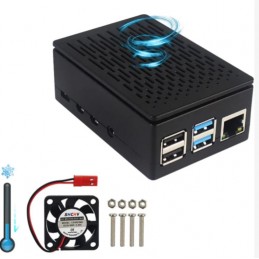 Raspberry Pi4 Fanlı Kutu Plastik Soğutma Sistemli Raspi Kutusu