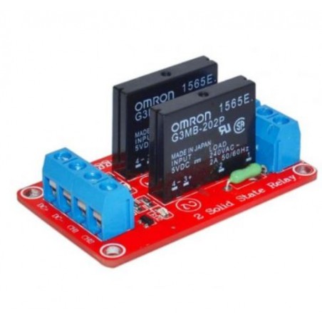 OMRON Röleli Solid State Röle Modülü Arduino 2KANAL SSR 5volt