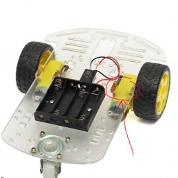 2wd 4wd Robot Şase Plastik Tekerlek Tutucu Robotik Araç 1adet