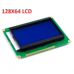 128X64 Lcd Ekran Mavi Lcd12864 Grafik LCD