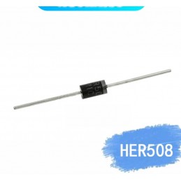 Her508 Diyot Diode Diyod Ultra Hızlı 5A 1000V THT DO201