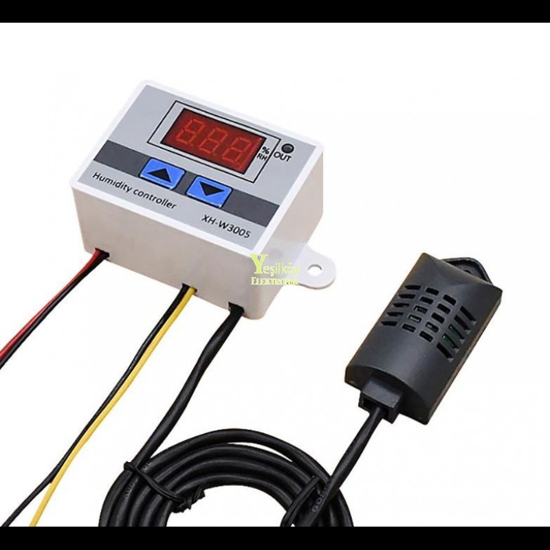 XH-W3005 12V 120W Dijital Termostat Kuluçka Makinesi Nem Sensörü