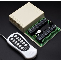 Kutulu 12v 10amper 12kanal Kumanda Seti Takım 433mhz Bariyer Abajur