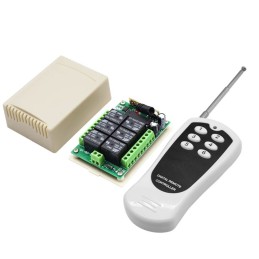 Kutulu 12v 10amper 6kanal Kumanda Seti Takım 433mhz Bariyer Abajur