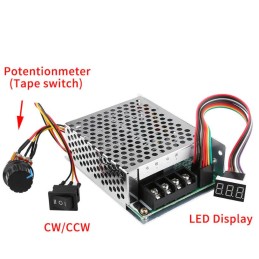 DC10V-55Volt 60Amper PWM Motor Hız Kontrol Kartı CW CCW Ters Düz
