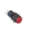 10-24v 16mm Yaylı Buton 1no-1nc Yuvarlak Kırmızı Plastik
