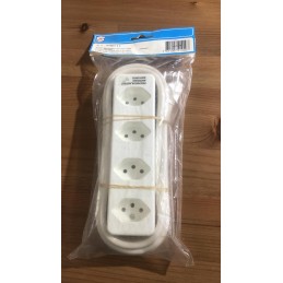 İsviçre Çoklu Priz 4lü 3x1.3 3metre Swiss Çoklu 4lü Anahtarsız Switzerland