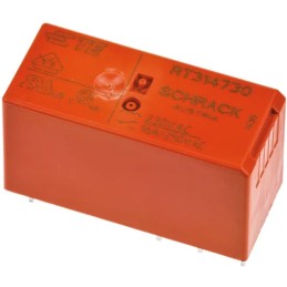 Schrack 220v AC röle tek kontak rt314730 8bacak 16amper