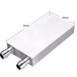 Su Soğutma Plakası 40x80x12mm Peltier Kullanımına Uygun Soğutucu