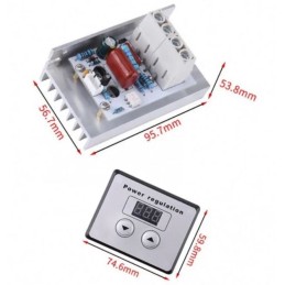 10000w 220v Dimmer Max 80A Voltaj Ayarlama Ekranlı Işık Hız Sıcaklık Ayarı