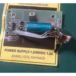 Amatör Meslek Lisesi 1.5a 0-30v Ayarlı Güç Kaynağı Devresi Şemalı