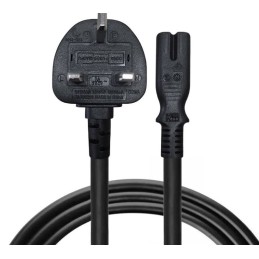 Ingiliz UK Power Kablo Traş Makinası Tip Dişi Siyah 1.8metre Siyah C7
