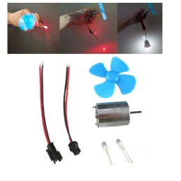 Rüzgar Enerjisi ile Led Yakan Dinamo Motor