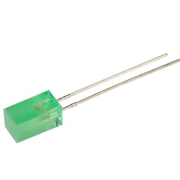 Kare LED Yeşil 7x6mm Ebat Eski Klasik Amfi Ledi