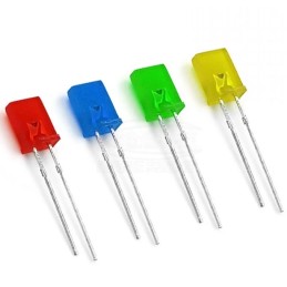 Diktörtgen LED Sarı 5x2mm Ebat Eski Klasik Amfi Ledi