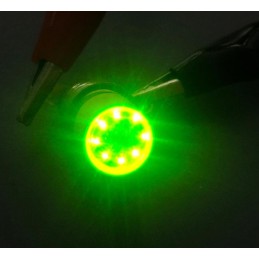 12v Ba9 Geçmeli DC Papatya Led Ampül 1Adet Yeşil Renk Noktalı Güzel Görüntü