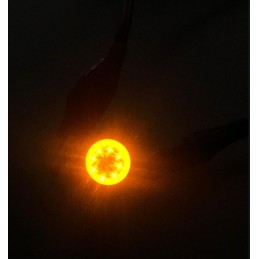 12v e10 Vidalı DC Papatya Led Ampül 1Adet Sarı Renk Noktalı Güzel Görüntü
