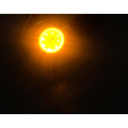 12v e10 Vidalı DC Papatya Led Ampül 1Adet Sarı Renk Noktalı Güzel Görüntü