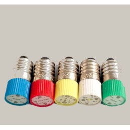 12v e10 Vidalı DC Papatya Led Ampül 1Adet Sarı Renk Noktalı Güzel Görüntü