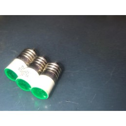 12v e10 Vidalı DC Papatya Led Ampül 1Adet Yeşil Renk Noktalı Güzel Görüntü
