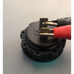 Voltmetre Pano Tip Akü Göstergeli 28mm 6-32v Karavan Güneş Paneli Uyumlu
