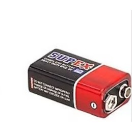 9v Kare Supex Pil Dikdörtgen 9volt Pil Ekonomik