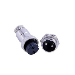 Mike Fiş 2li Takım Erkek Dişi Set Mikrofon Şarj 16mm Metal 3Amper 2pin