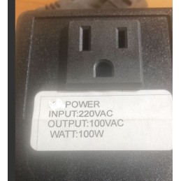 Japonya 100watt 220v 100v Dönüştürücü Adaptör