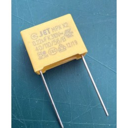 0.22mf 220nf AC kondansatör Kablolu Kondansatör 15mm 310vac