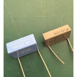 0.22mf 220nf AC kondansatör Kablolu Kondansatör 15mm 250vac-275ac