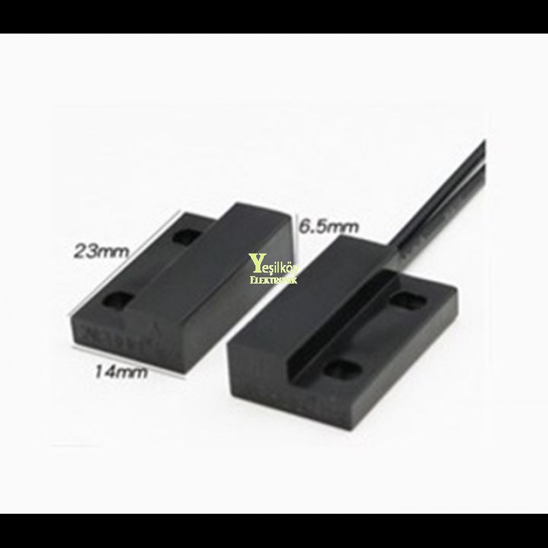 Kablolu Reed Röle Sensör Mıknatısı Sadece Mıknatıs Kısmı 23x14mm
