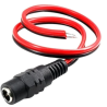 Dc Jak 2.1mm Dişi Kablolu Dişi Uçları Açık kablolu Jack Adaptör Jakı