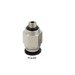 PC4-M5 Pnömatik itici 4mm Vidalı Teflon Boru Tutucu Kolay Tutuş