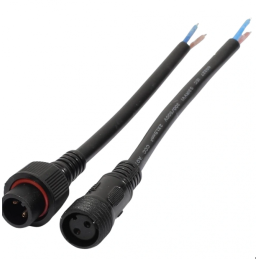 2Pin Kablolu IP67 Su Geçirmez Konnektör Takımı Erkek Dişi Sızdırmaz Set