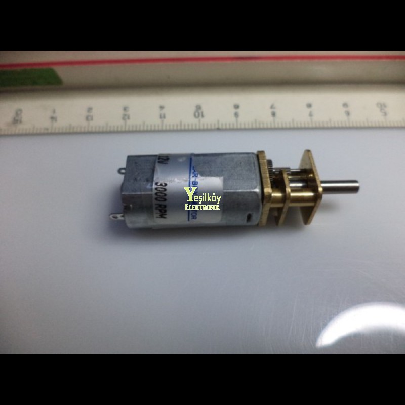 12v 3000 devir redüktörlü motor