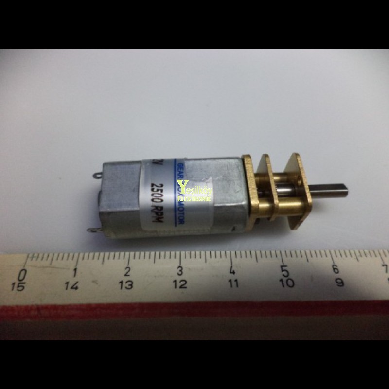 12v 2500 devir redüktörlü motor