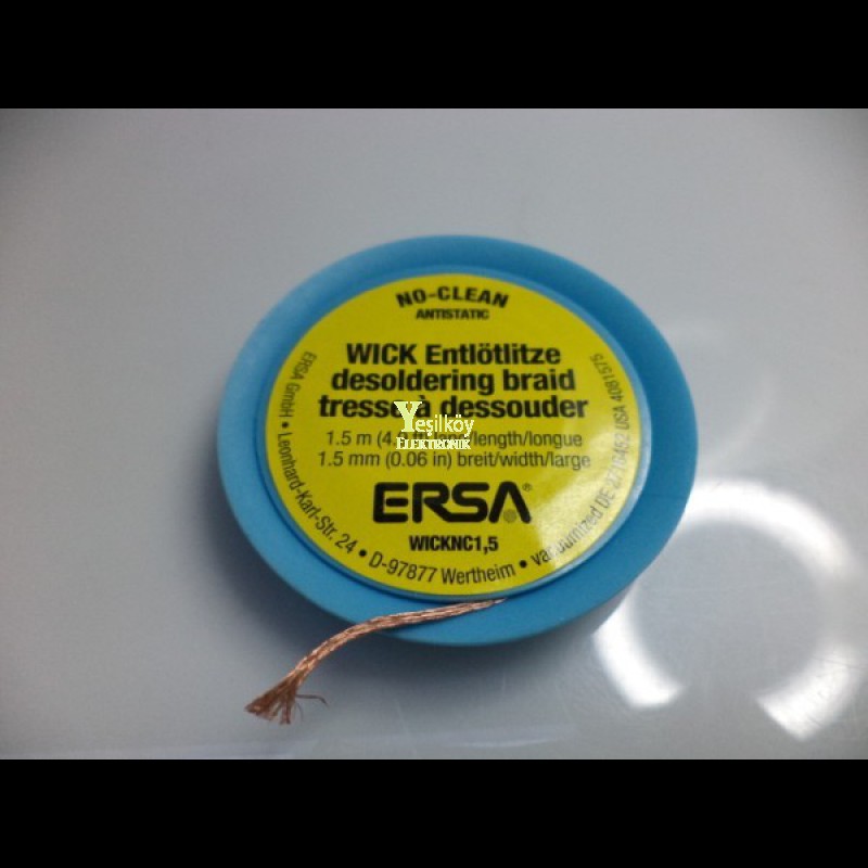 Ersa lehim çekme teli 1.5mm Ersa lehim çekme teli 1.5mm