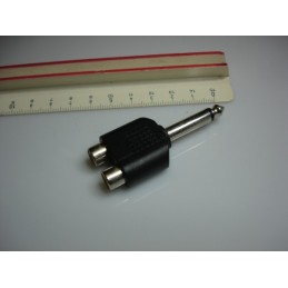 2RCA - 6.35mm Jak
