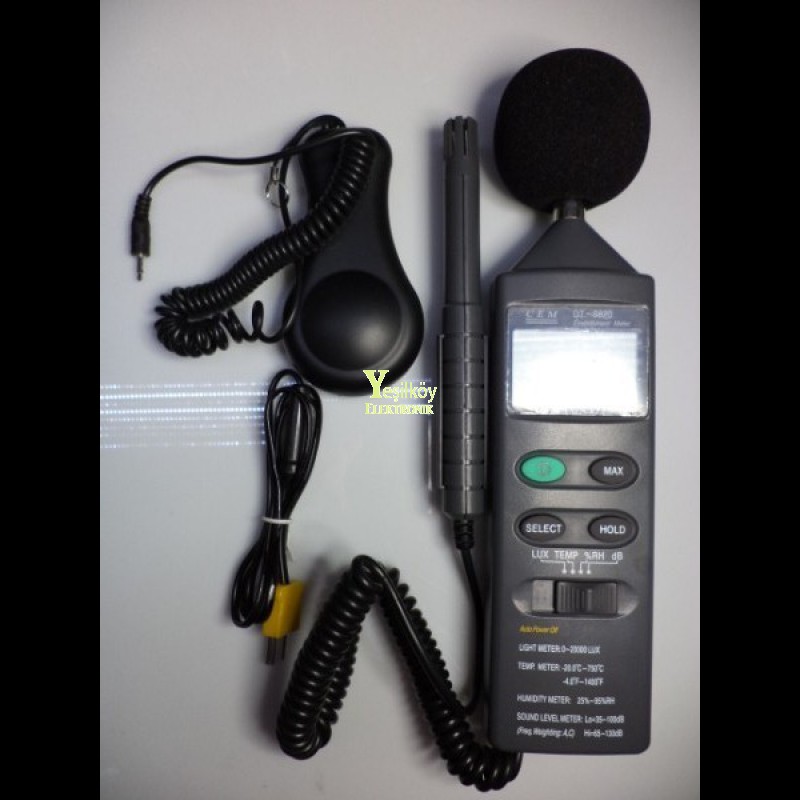 dt-8820 Desibel Lüks Nem Sıcaklık Ölçer dt-8820 Desibel Lüks Nem Sıcaklık Ölçer