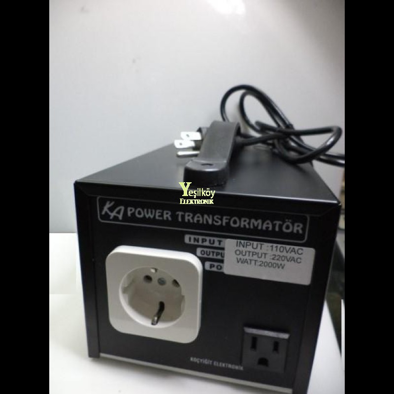 2000w 220-110v çevirici adaptör 2000w 220-110v çevirici adaptör